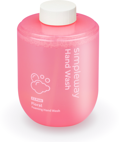 SimpleWay Сменное жидкое мыло для сенсорного дозатора розовое 300 мл