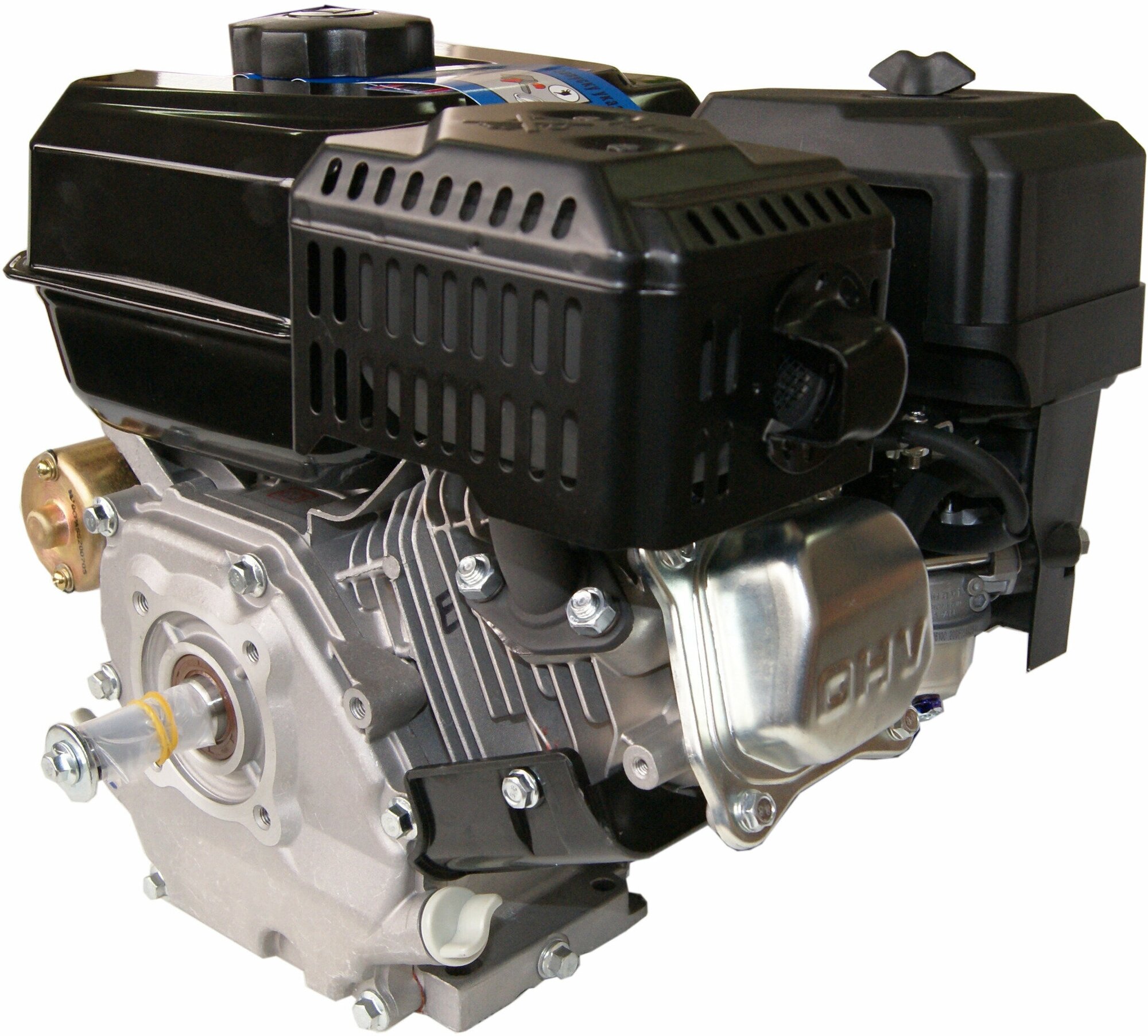 Двигатель LIFAN KP230E 7А (170F-2ТD-7А) (80 лс 4-хтактный одноцилиндровый с воздушным охлаждением вал 20 объем 223см³ ручной/электрический стартер катушка 7А вес 18 кг)