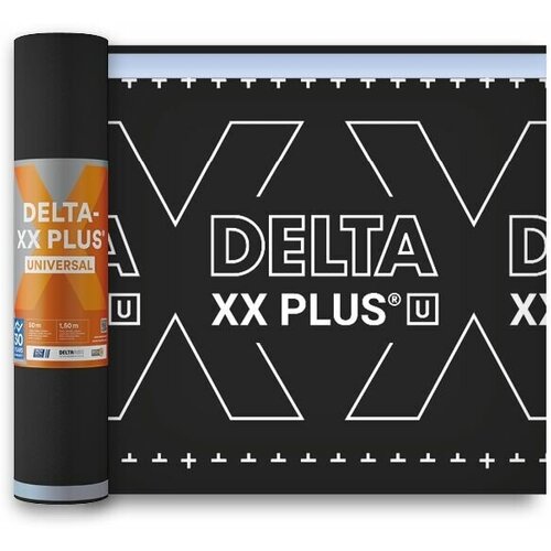 DELTA-XX PLUS UNIVERSAL Универсальная диффузионная мембрана с монолитным слоем 1,5х50м 75м²