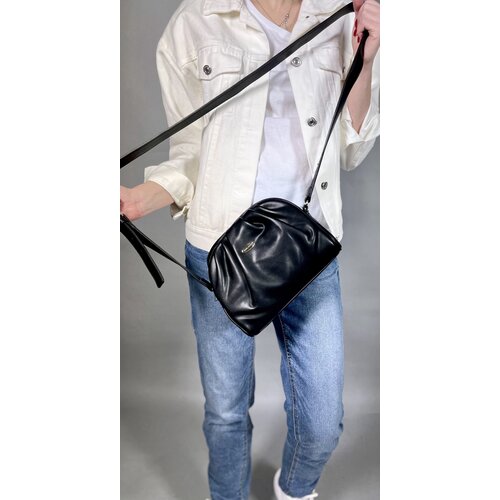 фото Сумка женская из экокожи david jones black