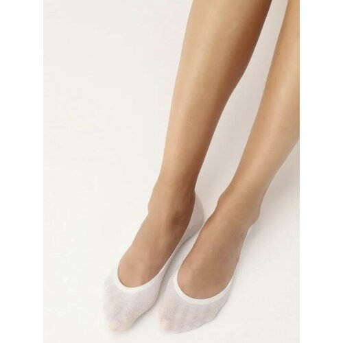 Подследники Лариса, 40 den, 10 пар, размер 36-43, белый носки женские капроновые тонкие 20 den 10 пар в комплекте