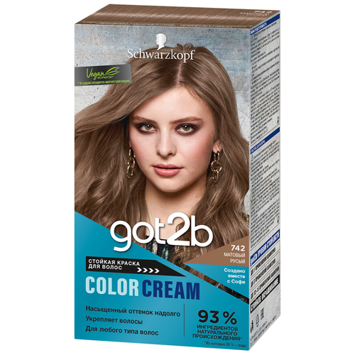 Schwarzkopf Got2b Color Cream, 742  