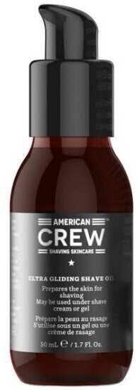 Масло для бритья American Crew Ultra Gliding Shave Oil Crew shaving skincare, 50 мл