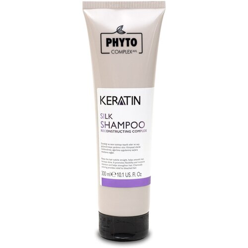 Натуральный турецкий шампунь Phytocomplex Ahl Keratin Silk Shampoo с кератином и протеинами шелка