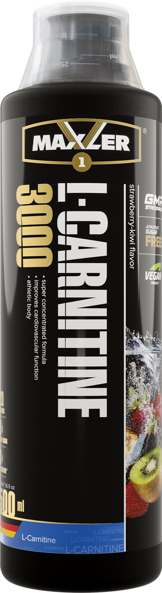 Карнитин Maxler L-Carnitine 3000 мг. 500 ml - Клубника-Киви
