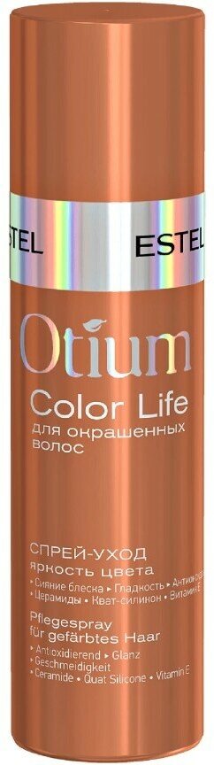 ESTEL OTIUM COLOR LIFE Спрей-уход Яркость цвета для окрашенных волос, 100 мл, спрей