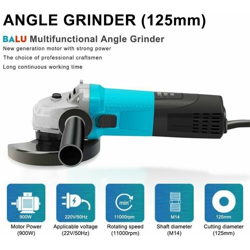 Balu Угловая шлифовальная машина BG 9-125 900 Вт 3620₽
