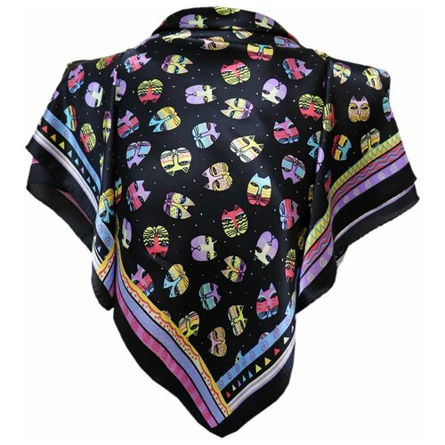 фото Платок crystel eden,85х85 см, черный