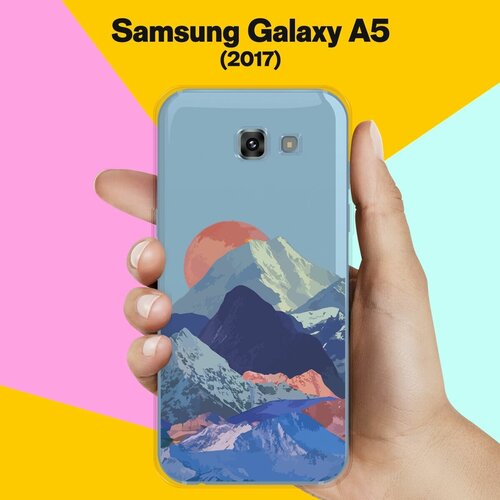 силиконовый чехол озеро и горы на samsung galaxy a5 2017 самсунг а5 2017 Силиконовый чехол на Samsung Galaxy A5 (2017) Горы / для Самсунг Галакси А5 2017