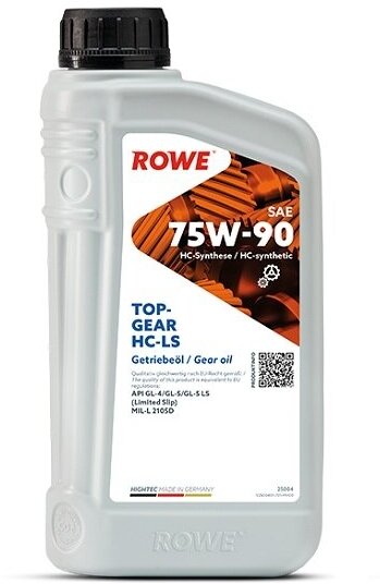 Масло трансмиссионное ROWE HIGHTEC TOPGEAR SAE 75W-90 HC-LS, 1 л