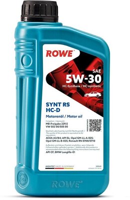 HC-синтетическое моторное масло ROWE Hightec Synt RS HC-D SAE 5W-30, 1 л