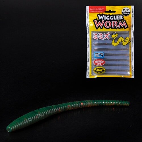 Слаги съедобные искусственные LJ Pro Series WIGGLER WORM 05.84/PA16 9шт.