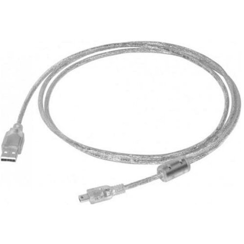 Greenconnect Кабель PROF 1.0m USB 2.0, AM/mini 5P, прозрачный, 28/24 AWG, экран, армированный, морозостойкий, GCR-UM1M5P-BD2S-1.0m