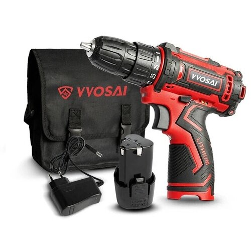 Шуруповерт VVOSAI WOSAI 12В 2Ач WS-3012-B1 1АКБсумка 369000₽