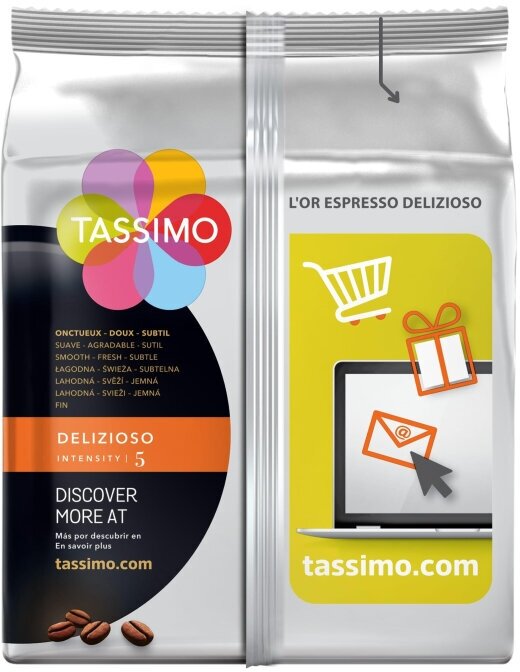 Кофе капсульный TASSIMO L'or Espresso Delizioso, капсулы, совместимые с кофемашинами TASSIMO®, 5, 104грамм [8052185] - фото №5