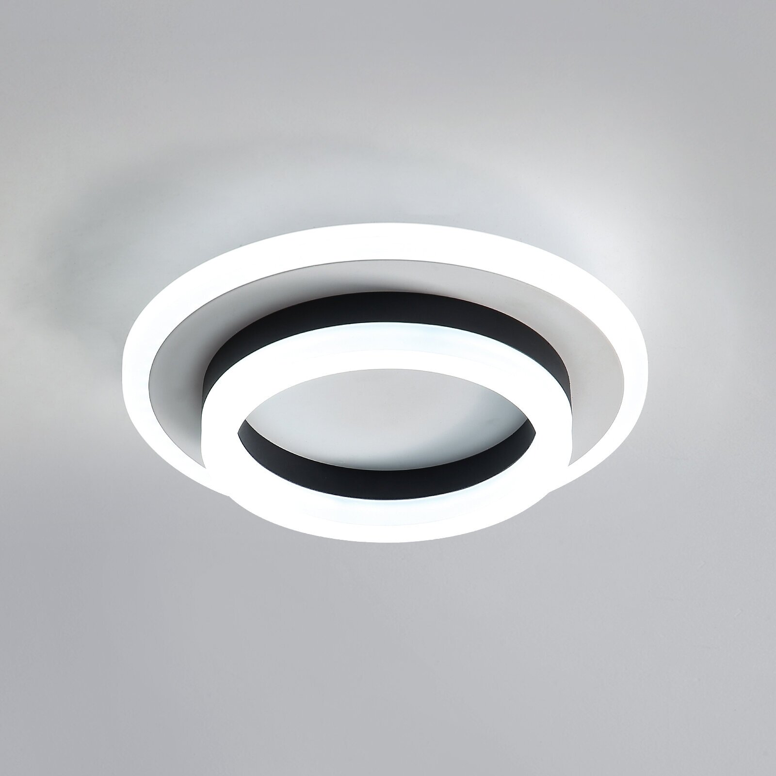 Потолочный светильник, Riserva, RI309170, цвет: черный,24 Вт, Круглый, холодный белый свет