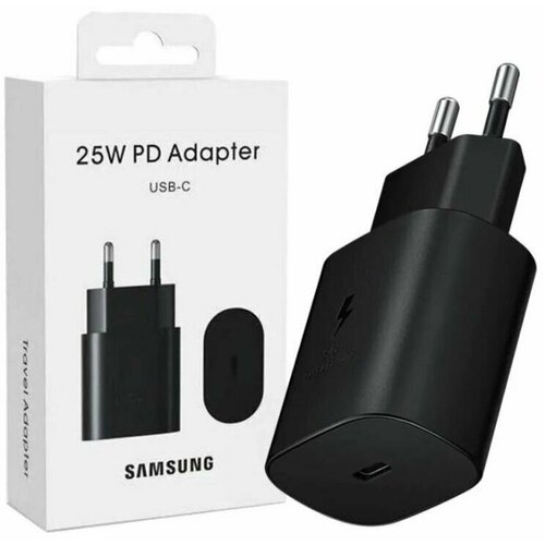 Сетевой Адаптер для Samsung Super Fast USB-C 3.0 25W Черный