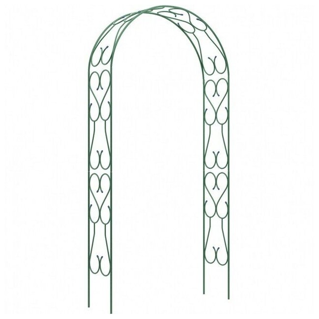 Арка садовая разборная К-103-1 узорная широкая 2.5*0.38*1.2м, 16;10мм - фотография № 5