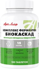 Комплекс Ферментов Биокаскад таб., 130 г, 180 шт., мятный, 1 уп.