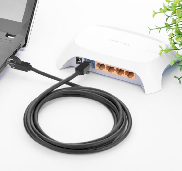 Greenconnect Патч-корд прямой 15.0m, UTP кат.5e, черный, позолоченные контакты, 24 AWG, литой, GCR-LNC06-15.0m, ethernet high speed 1 Гбит/с, RJ45, T568B Greenconnect RJ45(m) - RJ45(m) Cat. 5e U/UTP P - фото №6