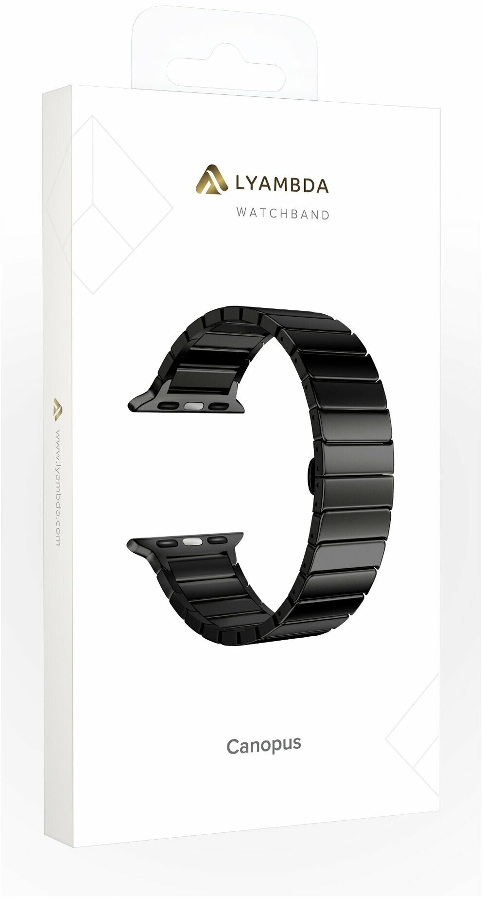Ремешок Lyambda Canopus для Apple Watch Series 3/4/5 золотистый (DS-APG-05-40-GL) Noname - фото №5