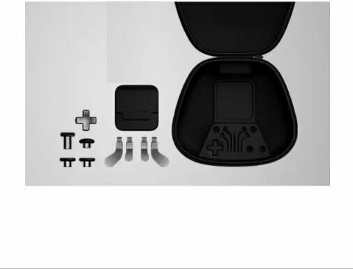 Набор - Комплект аксессуаров Кейс, док станция, металлические кнопки, стики и лепестки для геймпада / джойстика Xbox One / Series Elite 2