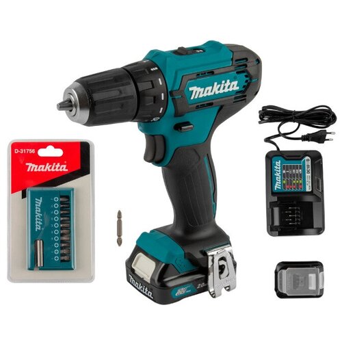 Дрель-шуруповерт аккумуляторная Makita DF333DAX13 12 В Li-Ion 2x2 Ач 1284900₽