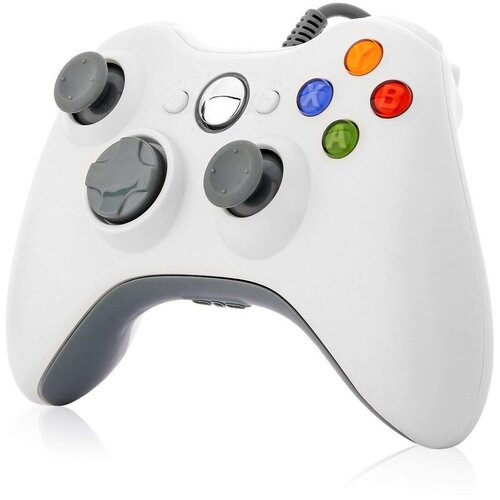 Джойстик геймпад проводной для Xbox 360 и PC Белый 129000₽