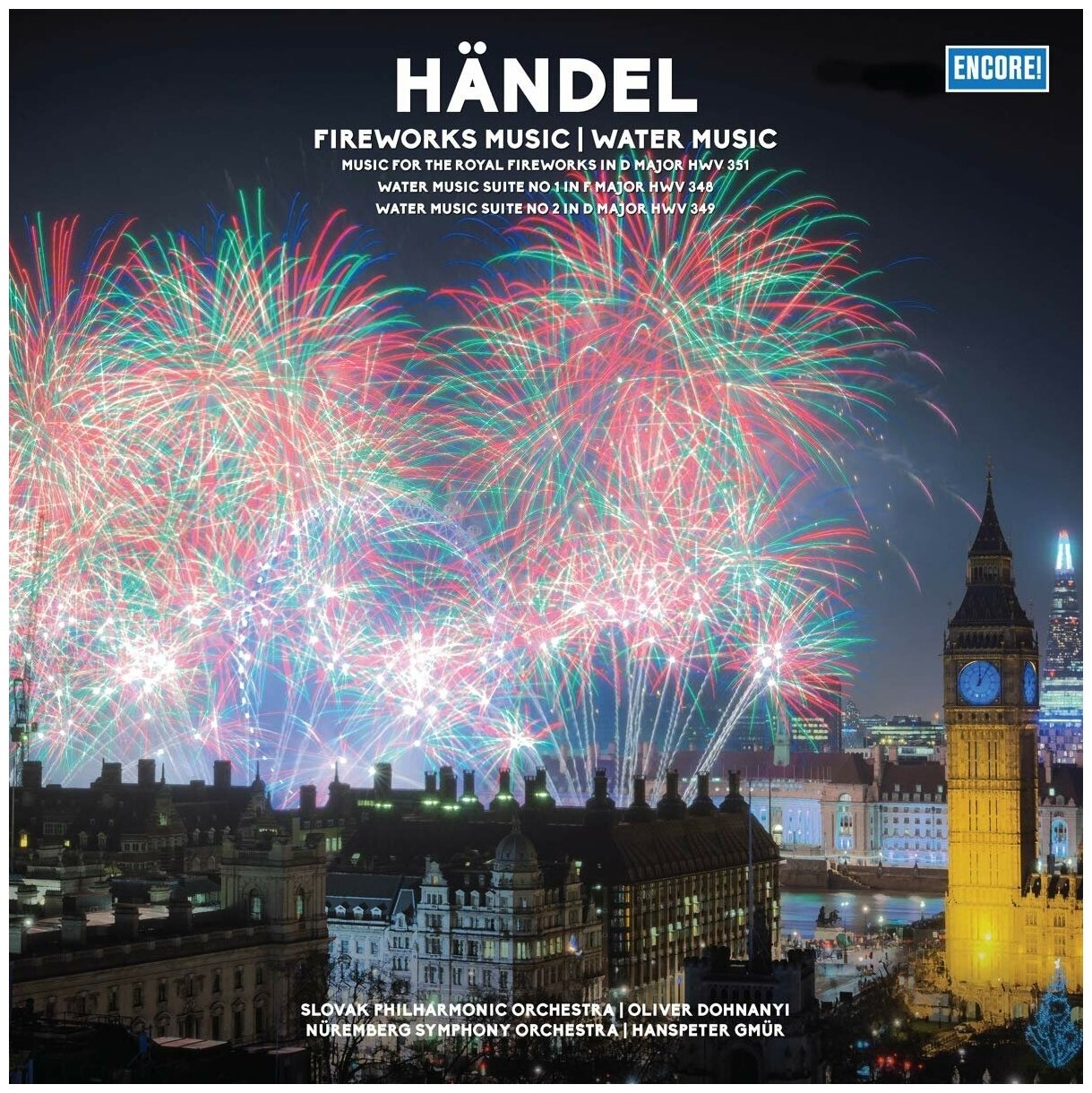 Виниловая пластинка Symphony Orchestra. Handel. Fireworks Music, Water Music (LP)