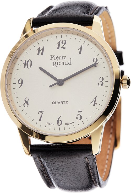 Наручные часы Pierre Ricaud, черный, золотой