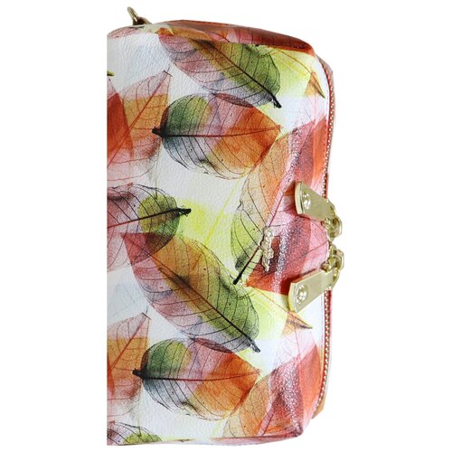 фото Косметичка caffier, 8.5х9х17 см, белый, зеленый