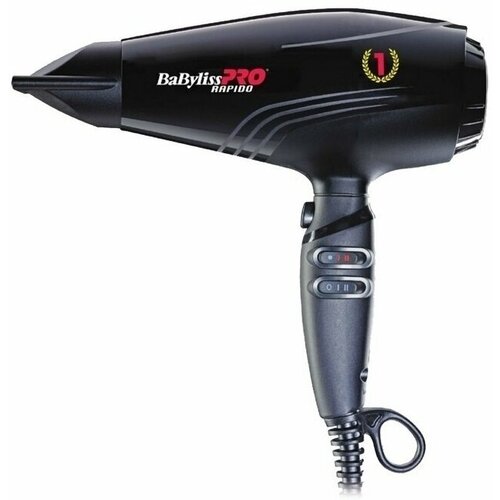 Профессиональный фен BaByliss Pro Rapido Ferrari Black BAB7000IE