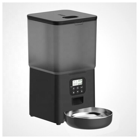 Кормушка автоматическая ZOOWELL для кошек Smart 5,6 L черная (PF-129)