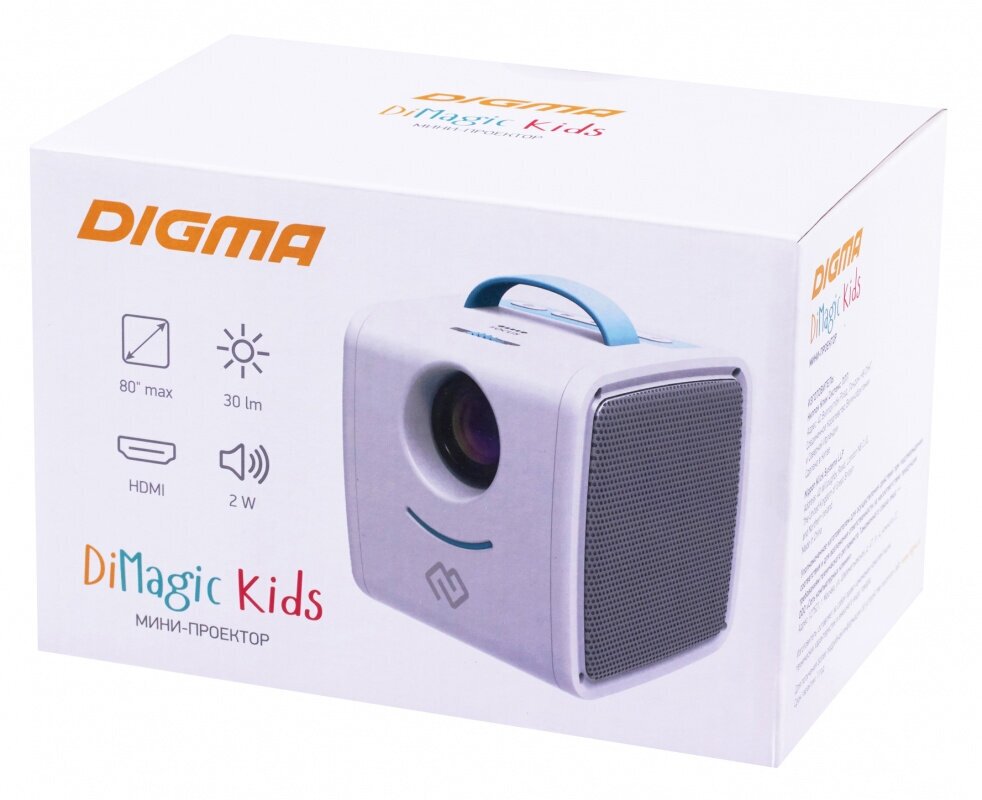 Проектор DIGMA DiMagic Kids 320x240 500:1 30 лм LCD 042 кг