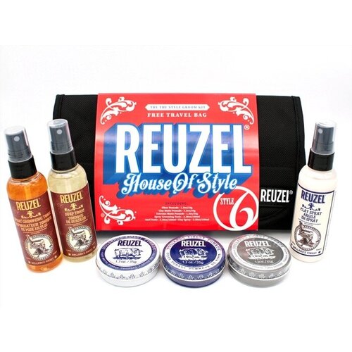 Reuzel набор Try the Style Groom Kit Style 6 reuzel легкий тоник для укладки hair tonic слабая фиксация 350 мл