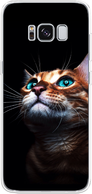 Силиконовый чехол на Samsung Galaxy S8 / Самсунг Галакси С8 Мечтательный кот