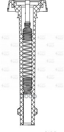Наконечник Катушки Зажигания Для А/М Газ, Уаз С Двиг. 405/409 С Резистором Startvolt Stc0317 STARTVOLT арт. STC0317