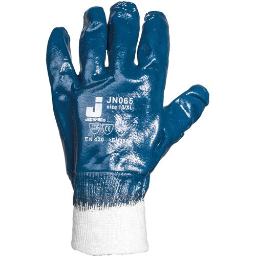 Защитные перчатки JN065 из 100% хлопковой пряжи с нитриловым покрытием, (XXL) - 1 пара