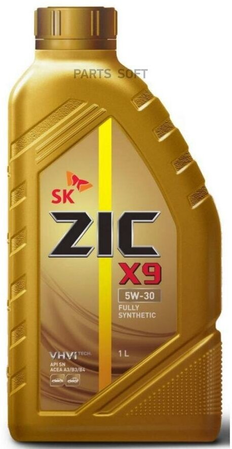 Масло моторное zic x9 5w30 синтетическое 1 л