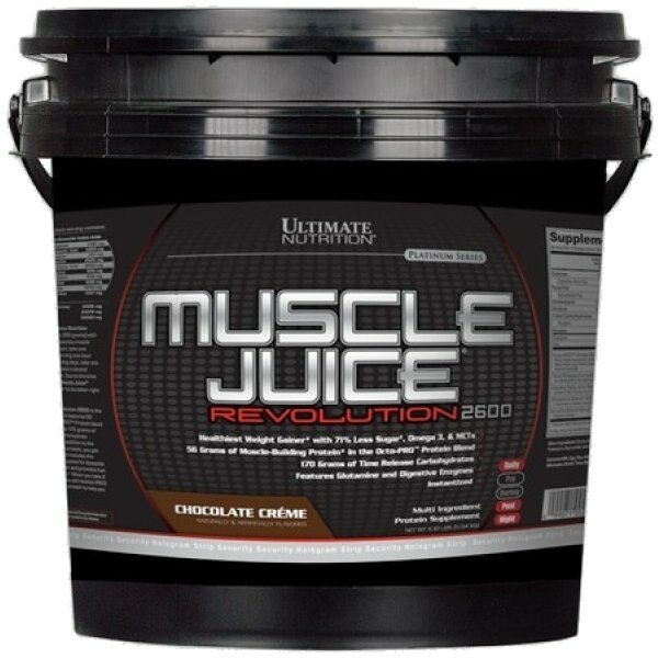 Гейнеры Pure Gold Protein Гейнер Ultimate Nutrition Muscle Juice Revolution 2600 - 5040 грамм, клубника