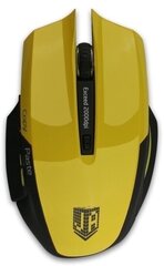 Беспроводная мышь JETACCESS Comfort OM-U54G жёлтая (1200/1600/2000dpi, 5 кнопок, USB)