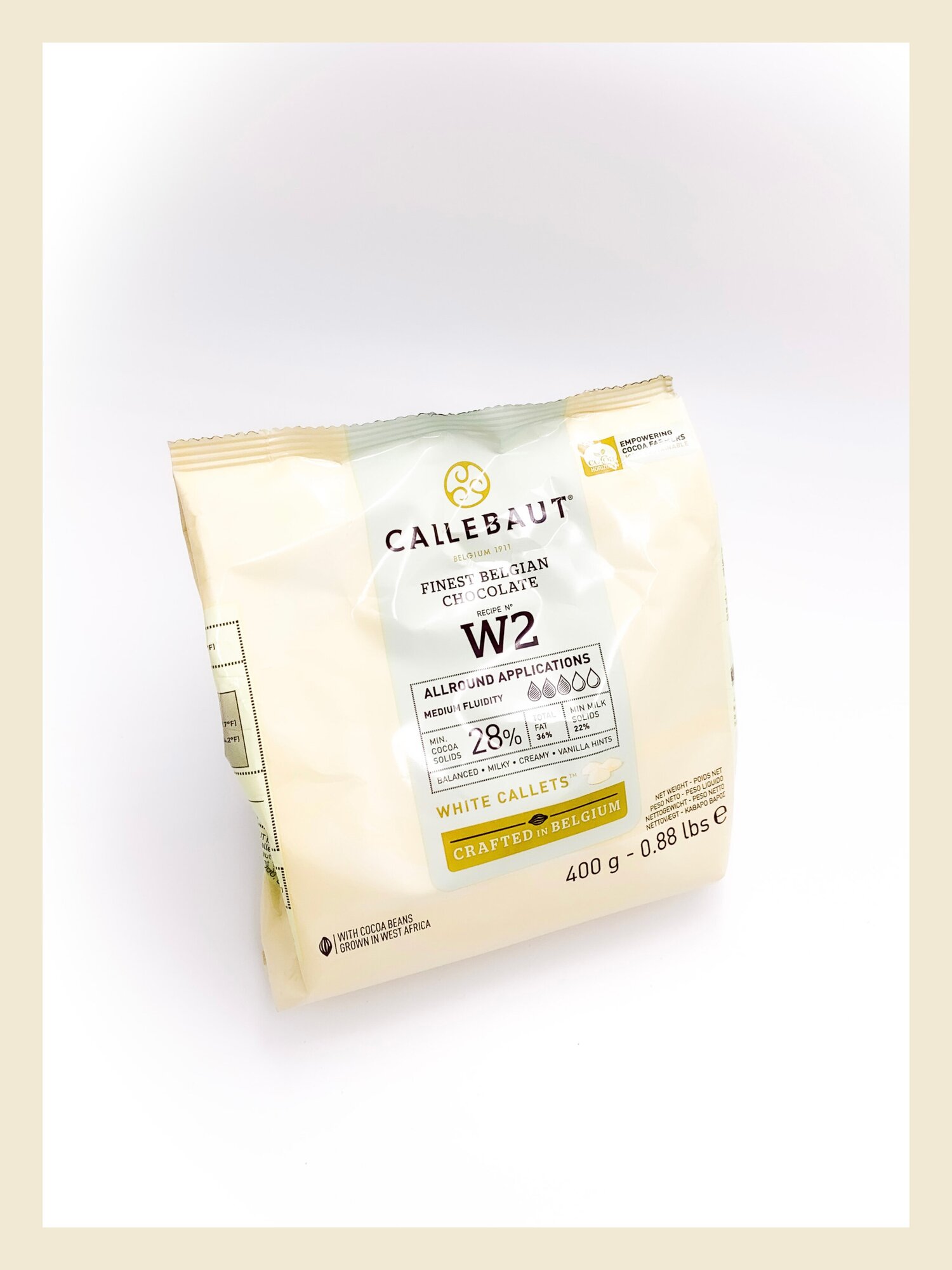 Шоколад Белый Callebaut "W2" 400гр