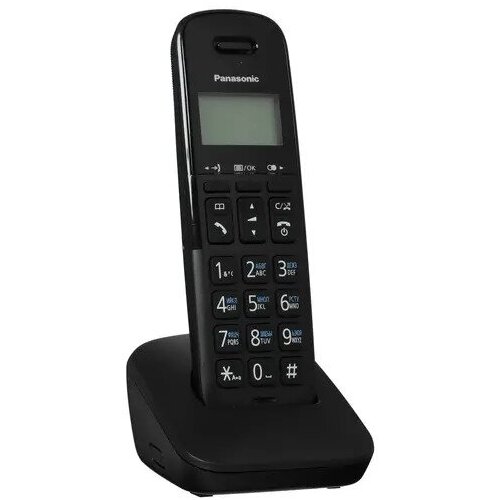 Р/Телефон Dect Panasonic KX-TGB610RUB черный АОН радиотелефон dect panasonic kx tg2511run платиновый чёрный аон