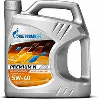 Масло моторное gazpromneft premium n синтетическое 5w-40 cf/sn 4л. gazpromneft 2389900144