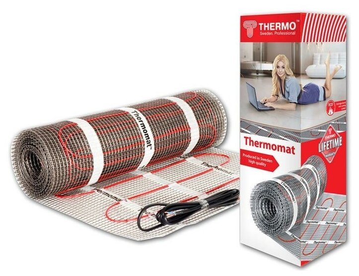 Теплый пол нагревательный мат Thermo Thermomat 180 (270) Вт