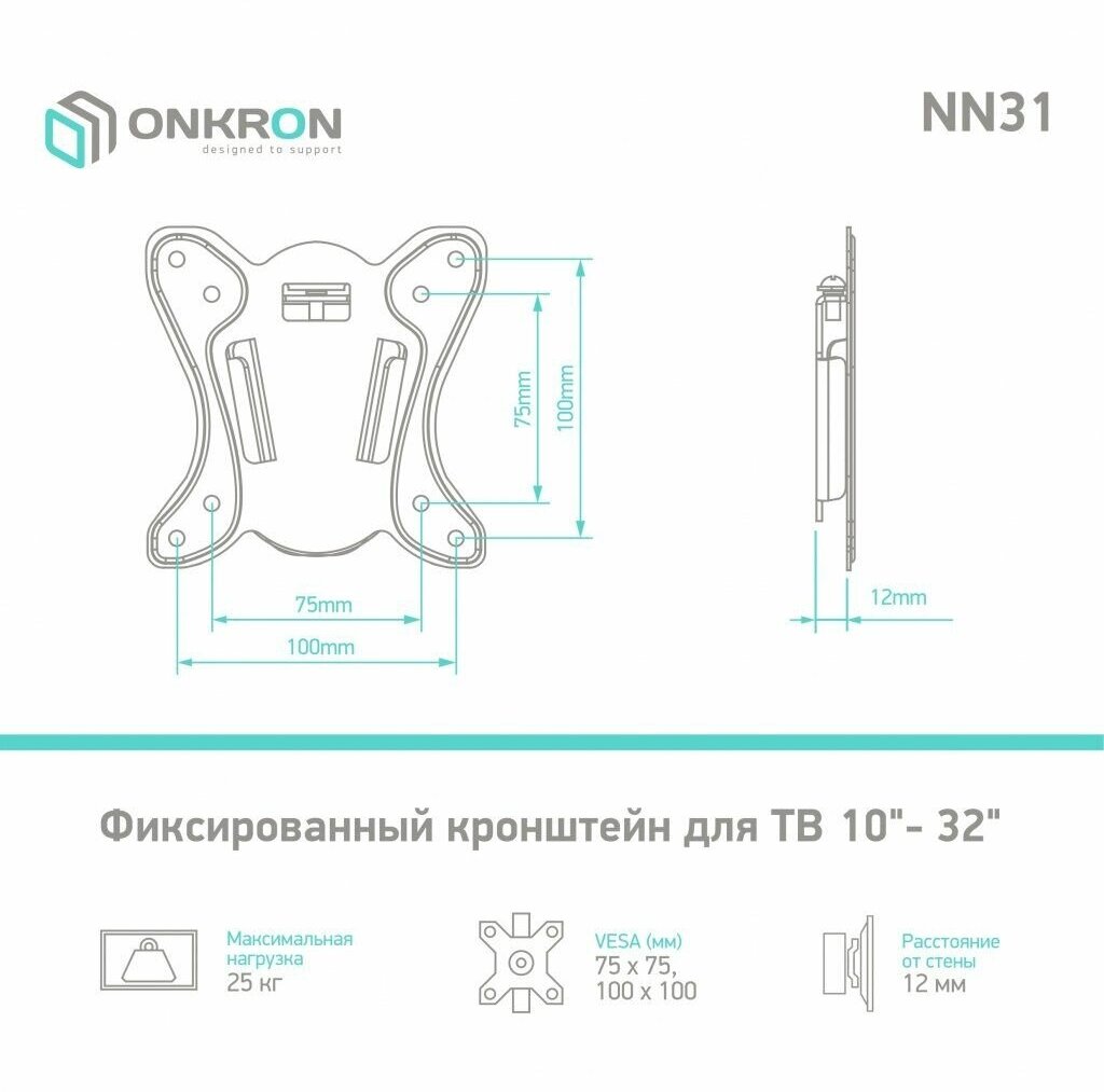 Кронейн на стену ONKRON NN31