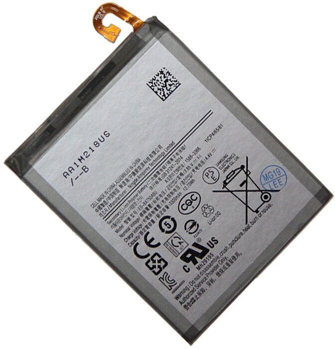 Аккумуляторная батарея для Samsung SM-A105F (Galaxy A10) SM-A750F (Galaxy A7 2018) (EB-BA750ABU) 3300 mAh