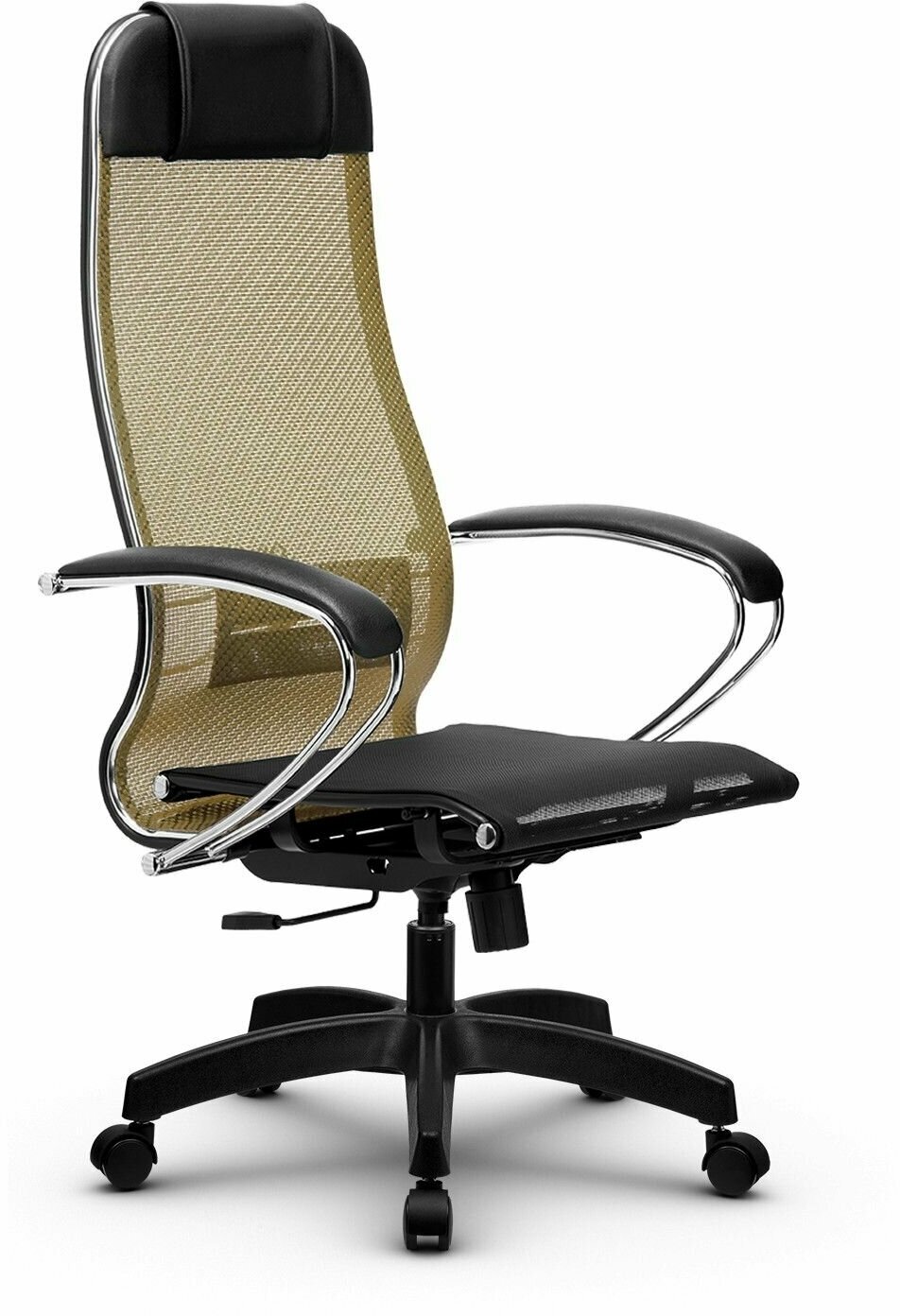 Компьютерное офисное кресло Metta Комплект 4 осн. 001 (17831), Золотой ротанг/Черное