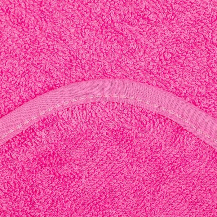 Полотенце уголок махровое Крошка Я, 75х75 см, цвет мятный/розовый, 100% хлопок, 360 г/м2
