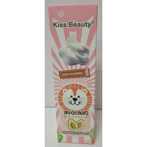 Kiss Beauty. Пенка для умывания. Deep Cleaning AVOCADO Make-up remover.